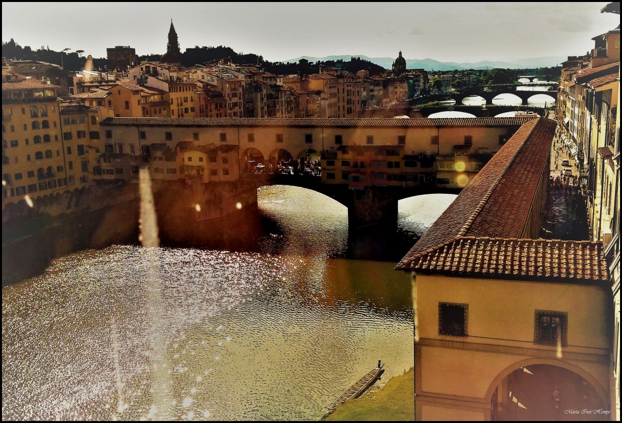 "Brillos y Reflejos en el Arno..." de María Inés Hempe