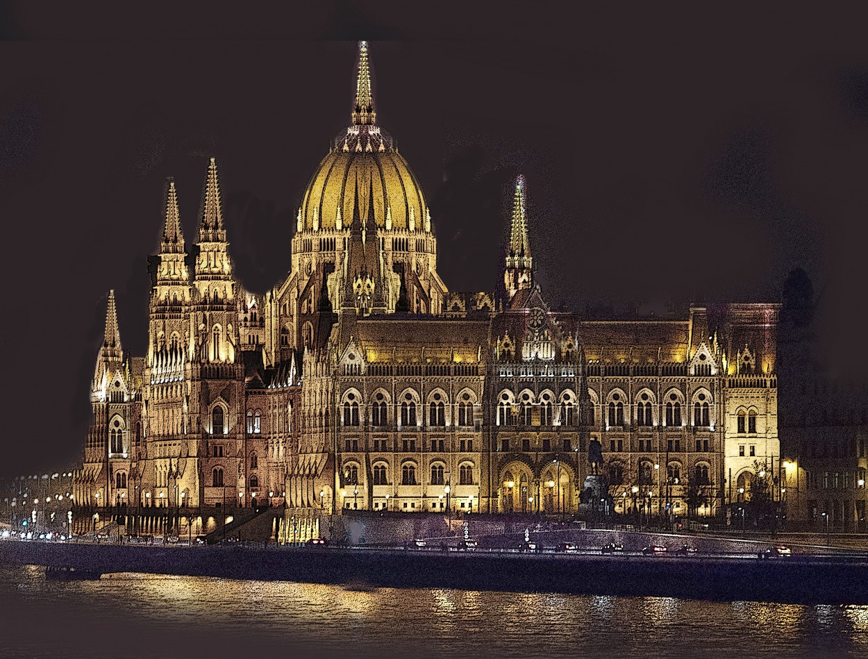 "El Parlamento de Hungra" de Antonio Olivieri