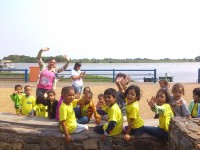 Al estudantes ! No Rio Paraguai,a volta pra casa!