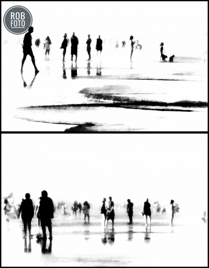 "Gente en la playa x 2" de Ruben Blazquez