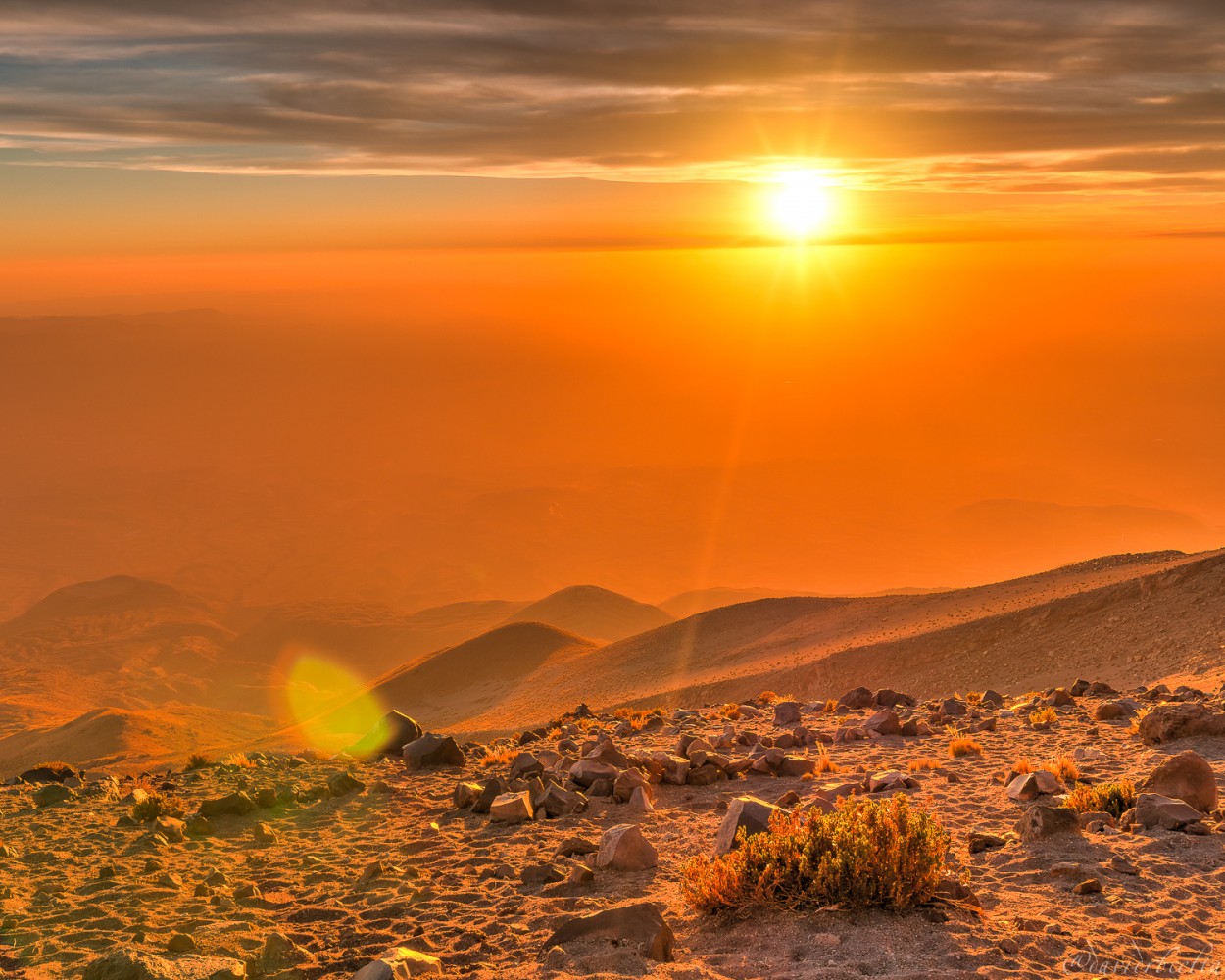 "the desert sunset" de David Roldn