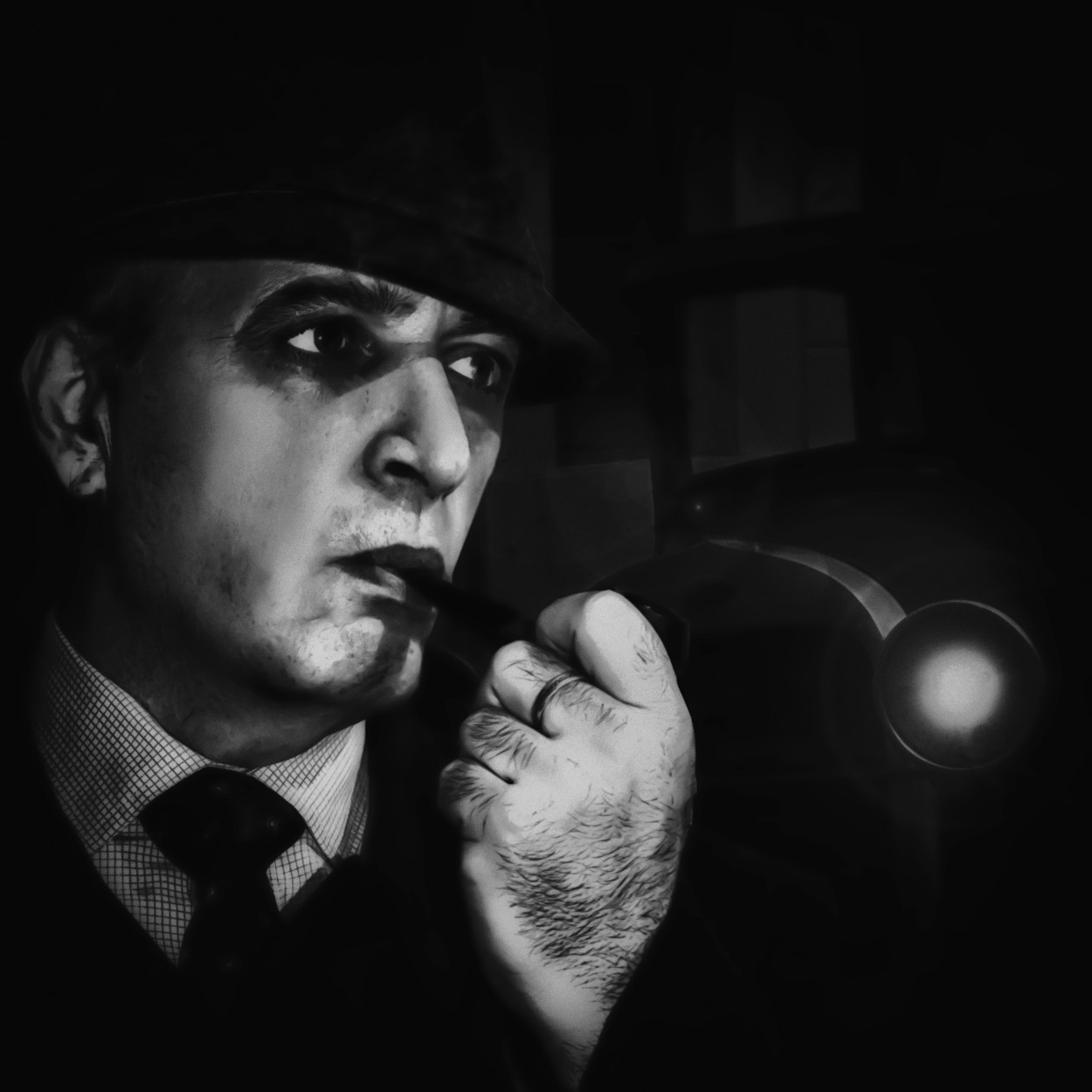 "Self portrait (film noir)" de Nstor Carreres Castro