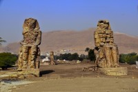 Los colosos de Memnón, Luxor, Egipto