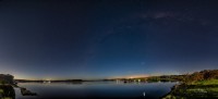 Noche de luna llena en Laguna de los Padres