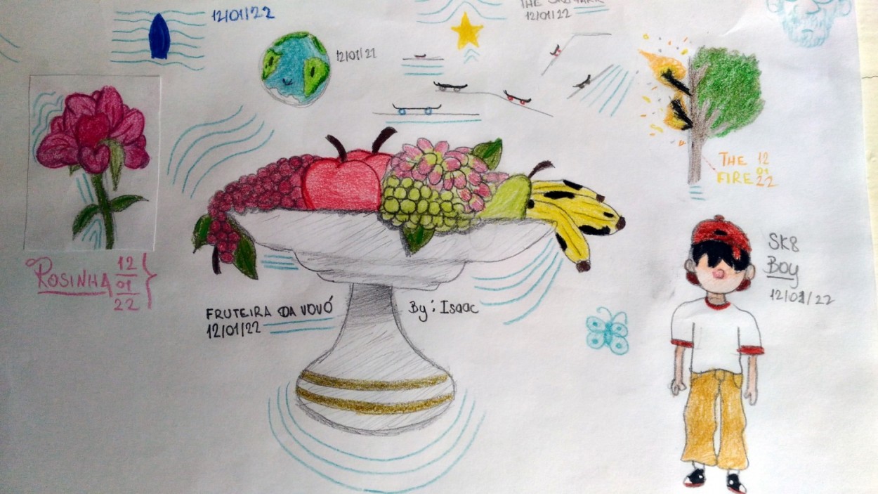 "` Fruteira da vov ` by Isaac, neto com 12 anos..." de Decio Badari