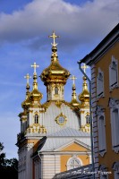 cupulas doradas en San Peterbusrgo Russia