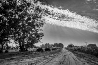 El camino y las nubes