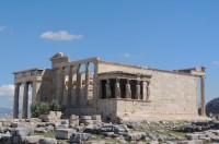 El templo Erecten .Atenas Grecia