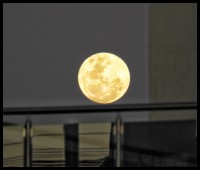 La Luna sobre la terraza...