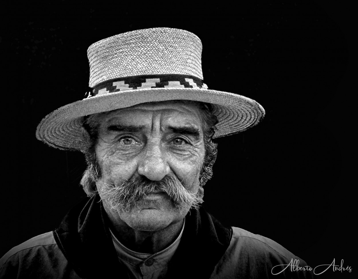 "Retrato de un gaucho en dia de fiesta" de Alberto Andrs Melo