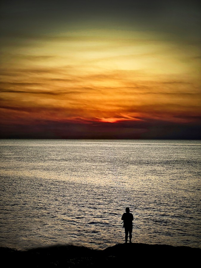 "`Pescando en soledad...`" de Carlos Cavalieri
