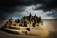 `simples castillos de arena...`
