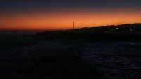 El crepúsculo en la costa...