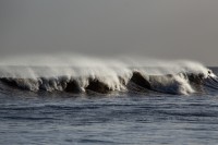 La cresta de las olas
