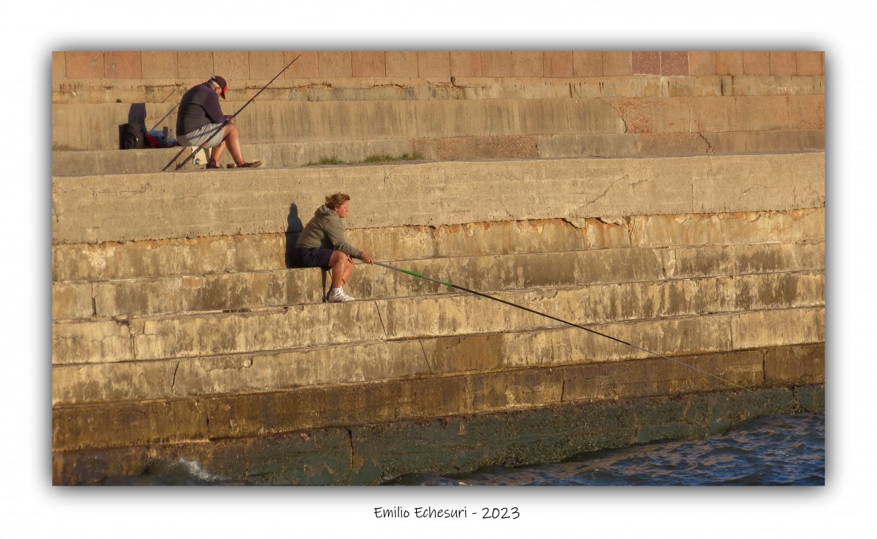 "Locos por la pesca (III)" de Emilio Echesuri