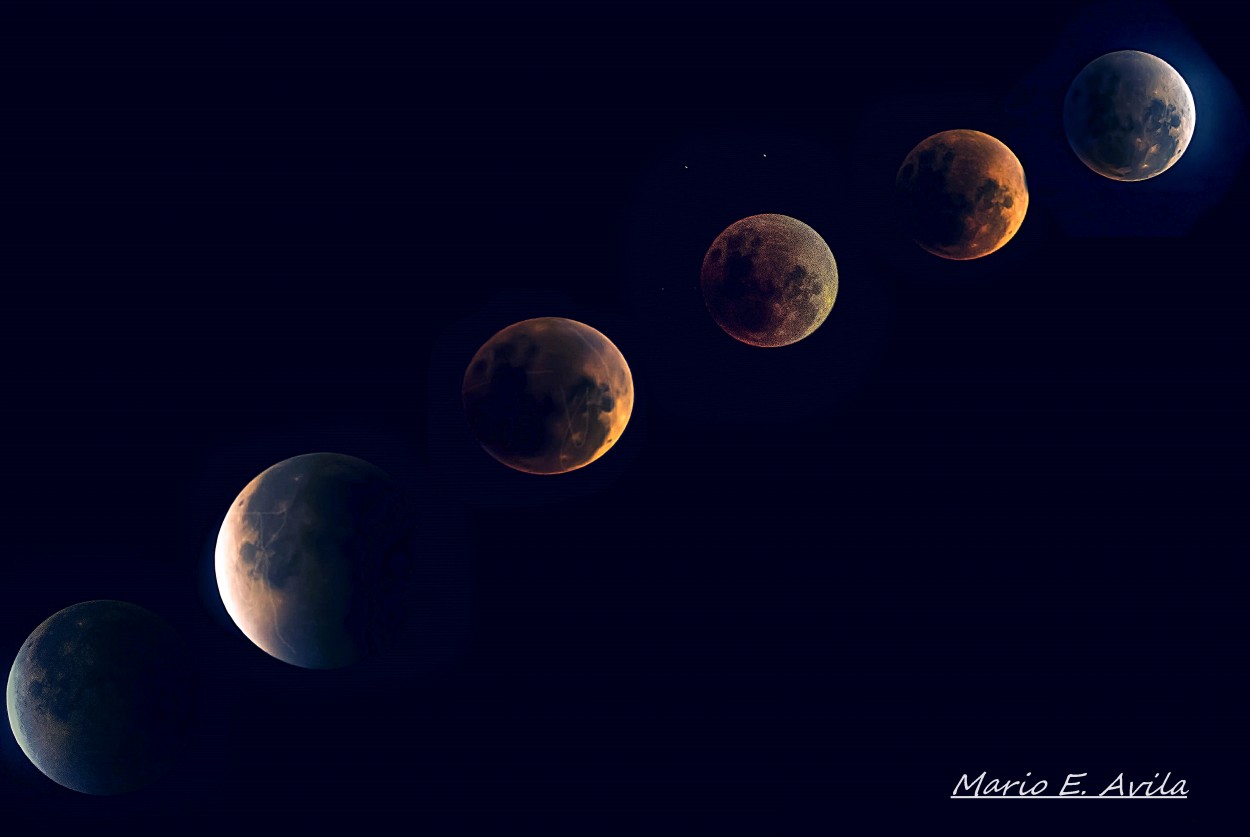"luna roja - eclipse" de Mario Edgardo Avila