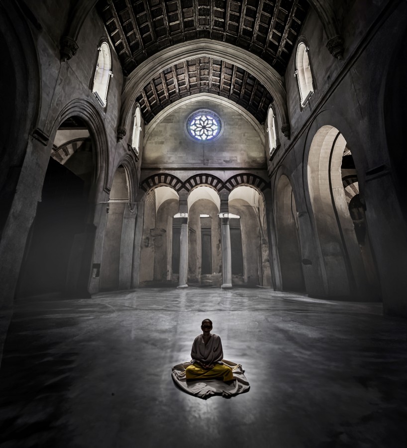 "`Meditando en soledad...`" de Carlos Cavalieri
