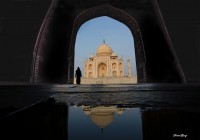 Reflejos en el Taj Mahal...