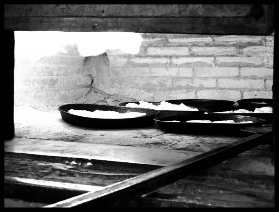 Foto 3/Elaborando Pizza en blanco y negro