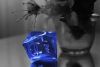 Cristales y gemas azules.