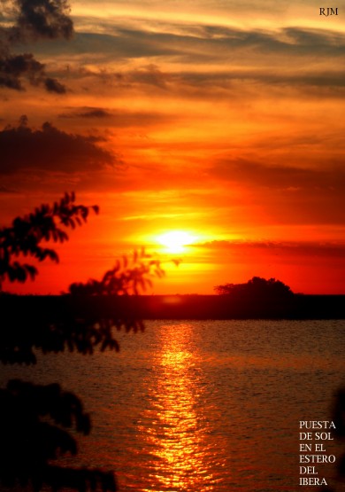Foto 1/puesta de sol en estero del ibera