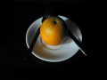 Principio y fin de una naranja.