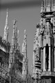 Recorriendo la terraza del Duomo