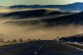Camino de niebla