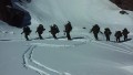 Marchando en la Cordillera de los Andes