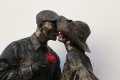 `Historia de amor` con estatuas vivientes