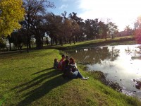 La laguna del parque municipal de Los Polvorines