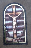 Vitreaux con la Imagen de Cristo crucificado