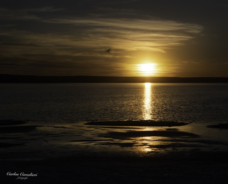 Foto 3/El amanecer en la Patagonia....