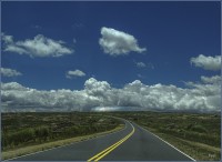 Nubes en la ruta