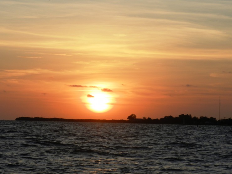 Foto 1/Santa Cruz del Sur: Rojiza puesta del sol