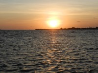Santa Cruz del Sur: Rojiza puesta del sol