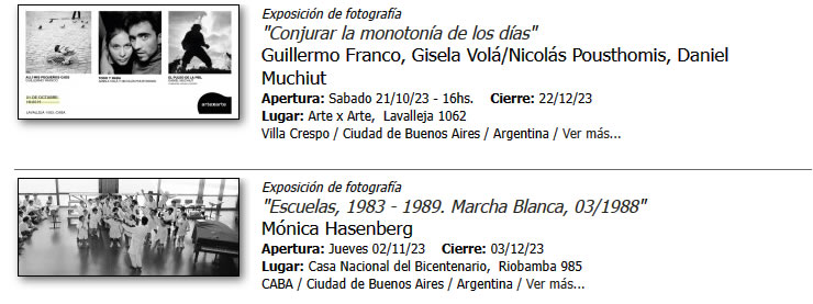 Exposiciones