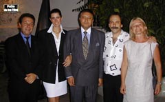 Diputado José Palmiotti,  Encargado de Negocios de México y Sra, M. Manikis y Sra.