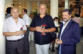 Luis Morilla, Eduardo Sáenz y Ricardo López