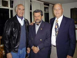 Luis Martín, Ricardo López y  Doménico Bortolín