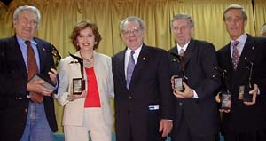 Ganadores de Premios Cóndor 2001 junto a Feliciano Jeanmart