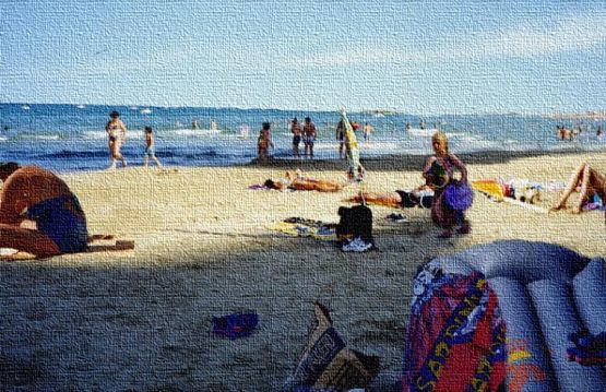 "un dia en la playa" de Elvira Dcm