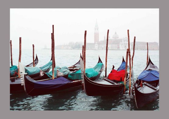 "gondolas en Venezia" de Carlo Legnazzi