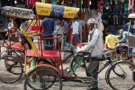 Hombre con rickshaw