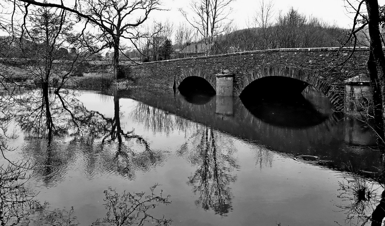 "puente sobre el ro Leven" de Viviana Garca
