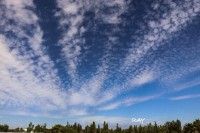 Nubes hacia punto de fuga: Los Andes